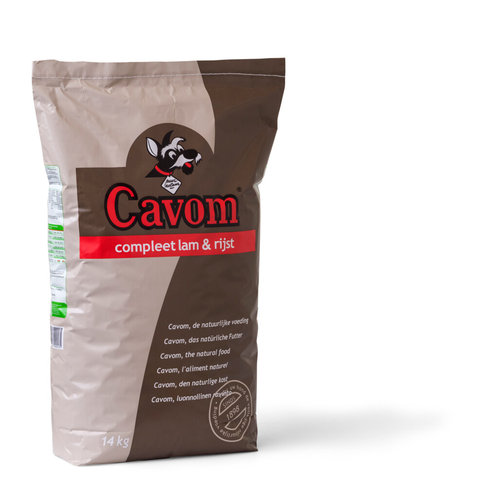 Cavom Compleet Hondenvoer Lam Rijst 14 kg