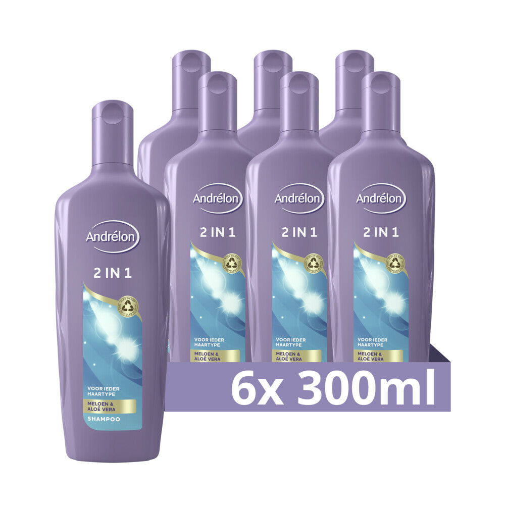 6x Andrelon Shampoo 2-in-1 300 ml