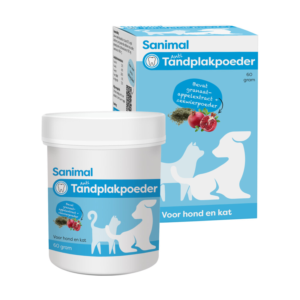 Sanimal Anti-tandplakpoeder 60 gr