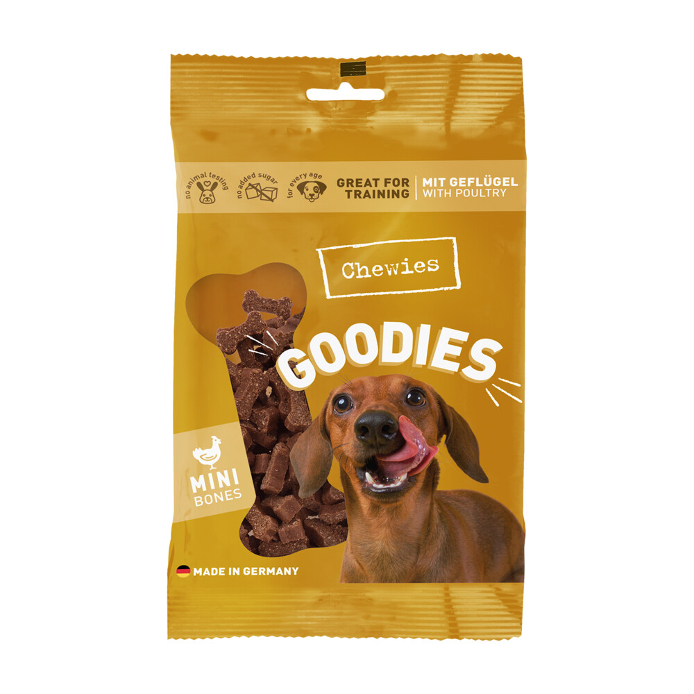 Chewies Goodies Hondensnacks Mini Gevogelte 125 gr