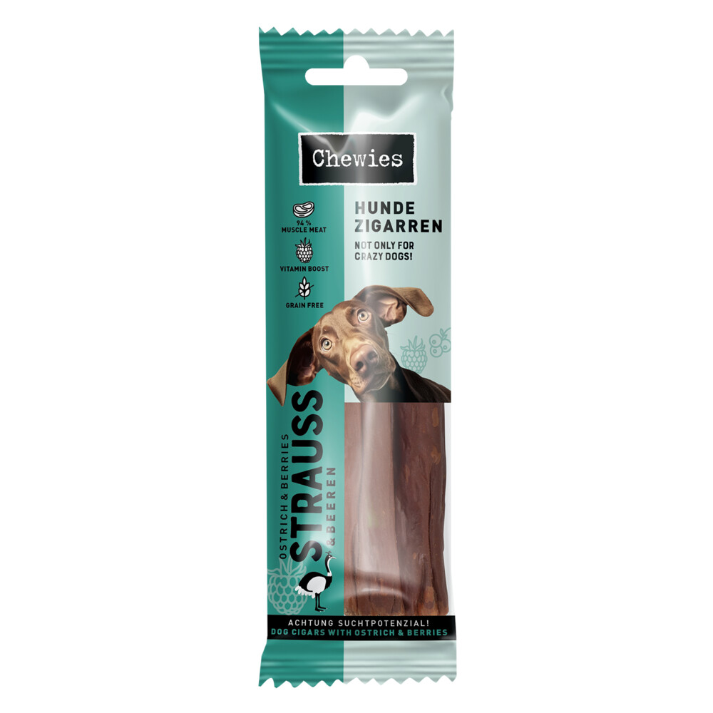 Chewies Hondensigaar Struisvogel&Bessen 75 gr