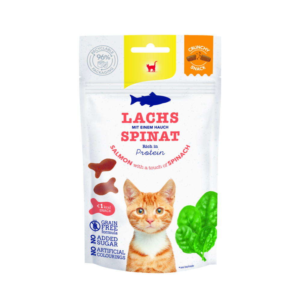 GimCat Crunchy Kattensnack Zalm&Spinazie 50 gr