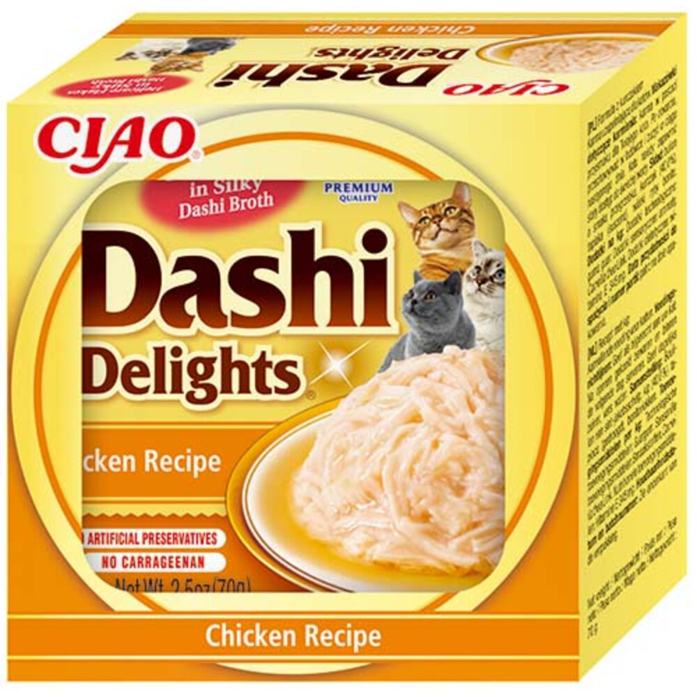 Ciao Dashi Delights Kattenvoer Nat Chicken 70 gr