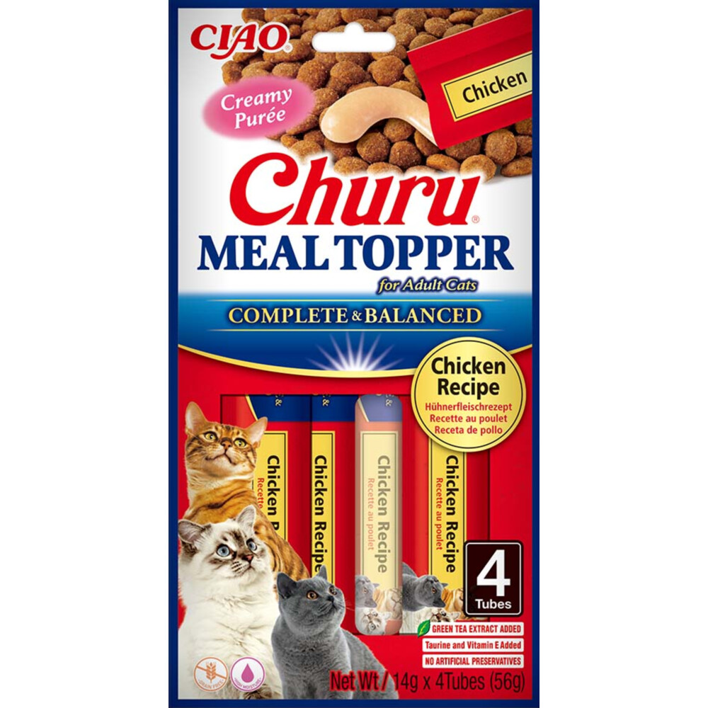 Ciao Churu Meal Topper Kattenvoer Chicken 4 x 14 gr