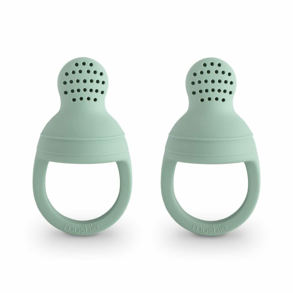 mushie Fruitspeen set van 2 Cambridge Blauw