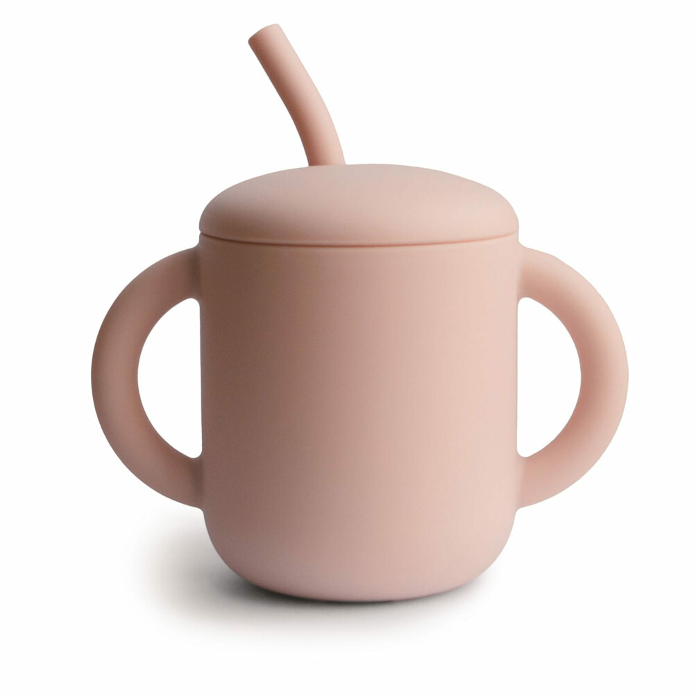 Mushie Drinkbeker met Rietje Blush