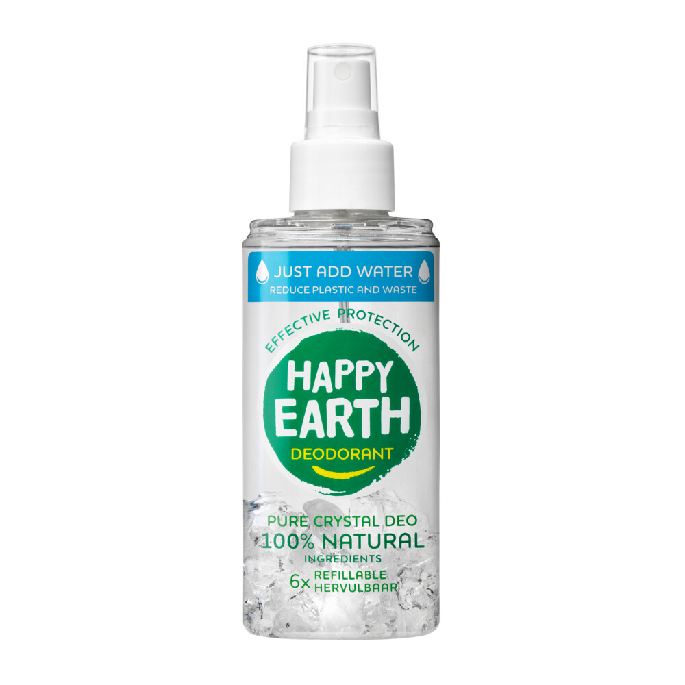 Happy Earth 100% Natuurlijke Deodorant Just-add-Water Unscented Spray 100 ml