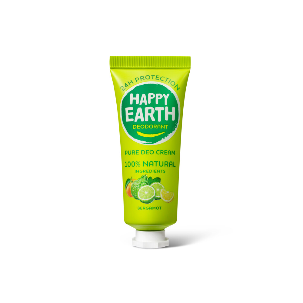 Happy Earth 100% Natuurlijke Deodorant Cream Bergamot 40 ml