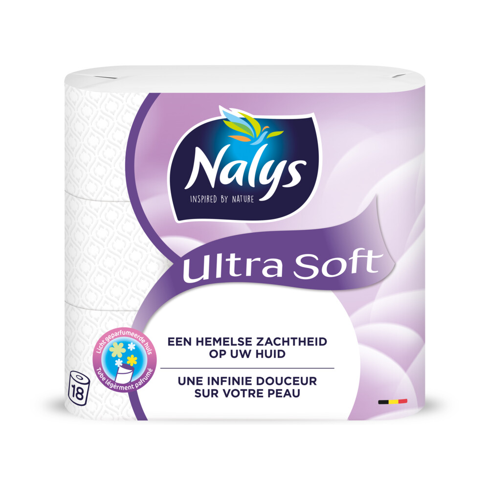 1+1 gratis: Nalys Ultra Soft Toiletpapier 2-laags 18 stuks