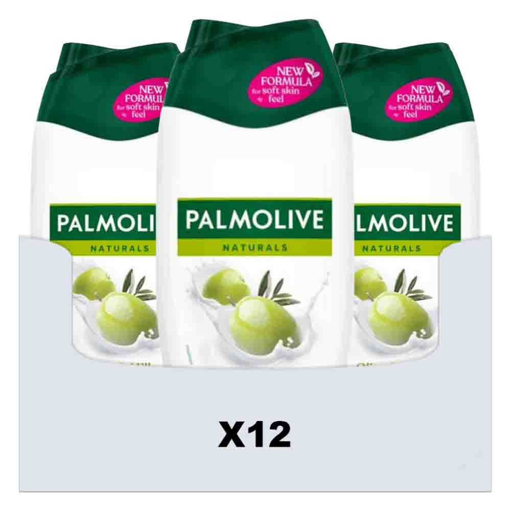 12x Palmolive Douchecreme Naturals Olijf & Melk 250 ml