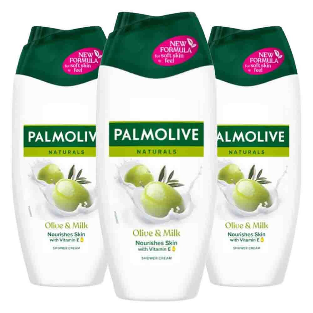 3x Palmolive Douchecreme Naturals Olijf & Melk 250 ml
