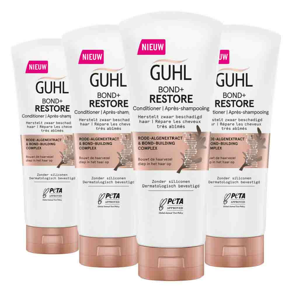 4x Guhl Conditioner Bond+ Restore 200 ml
