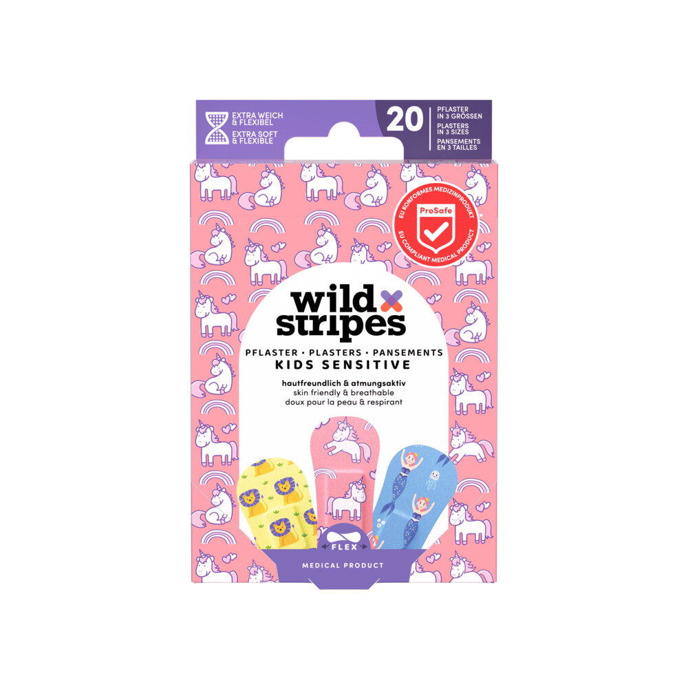 Wild Stripes Pleisters Kids Sensitive Fantasy 20 stuks