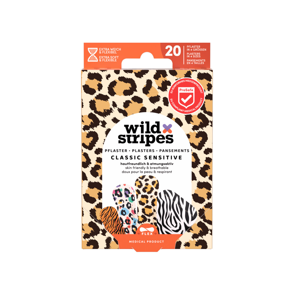 Wild Stripes Pleisters Classic Sensitive Animal 20 stuks