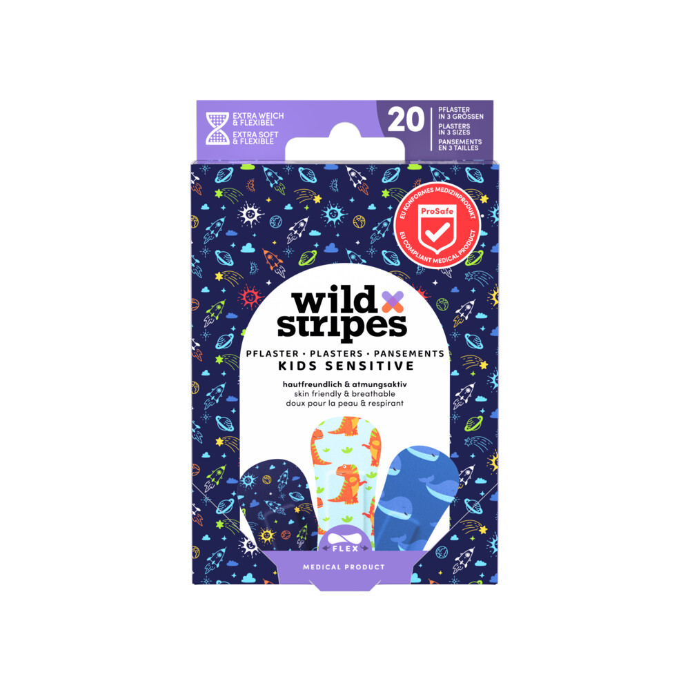 Wild Stripes Pleisters Kids Sensitive Space 20 stuks