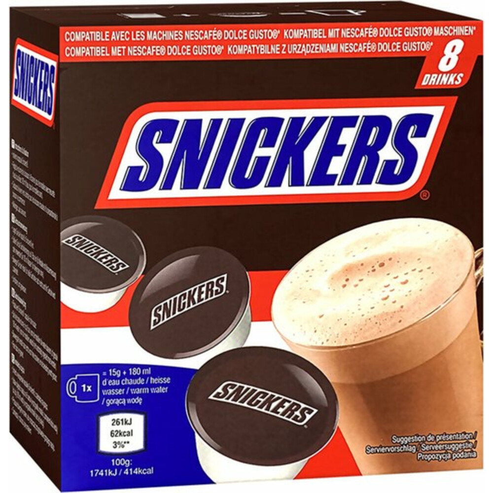 Snickers Dolce Gusto Koffiecups 8 stuks