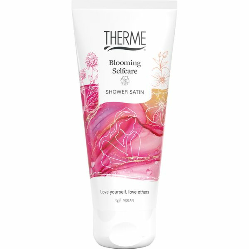 6x Therme Shower Satin Blooming Selfcare 200 ml