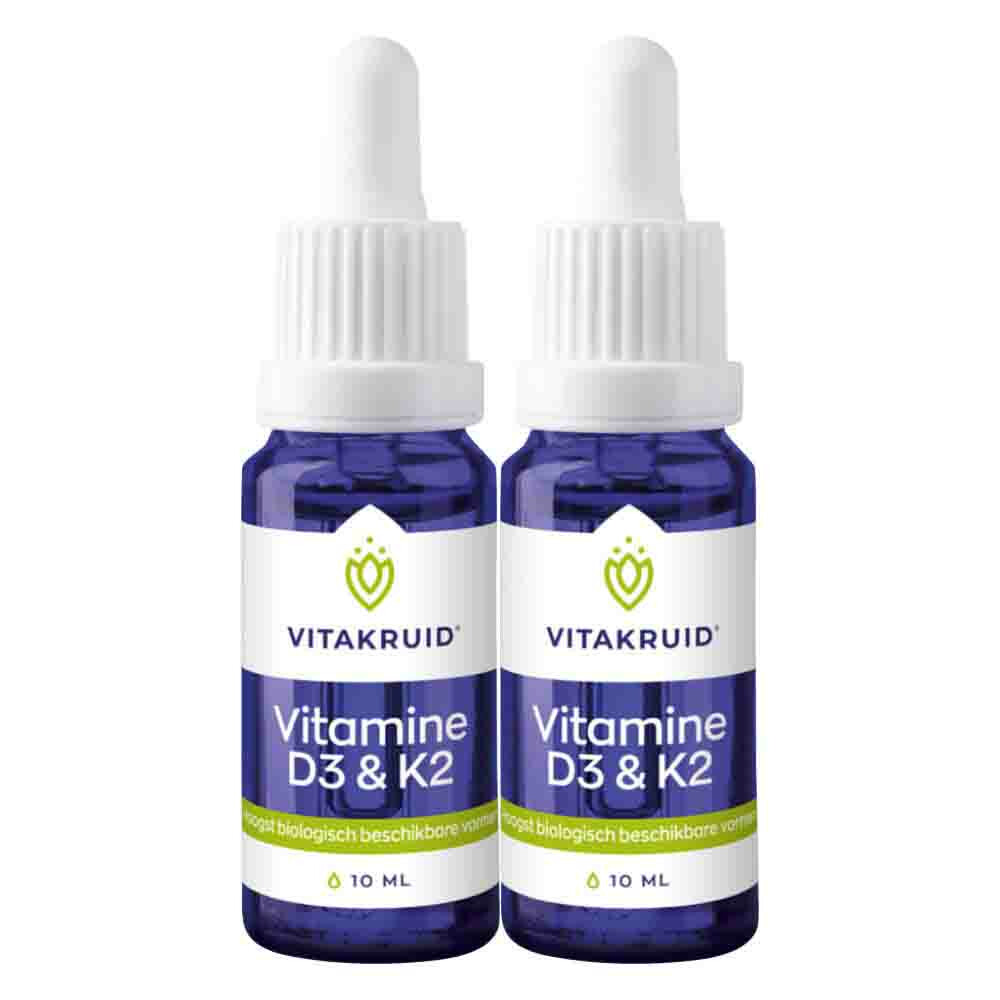 2x Vitakruid Vitamine D3&K2 10 ml