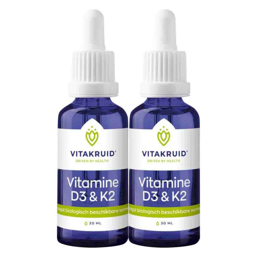 2x Vitakruid Vitamine D3&K2 30 ml