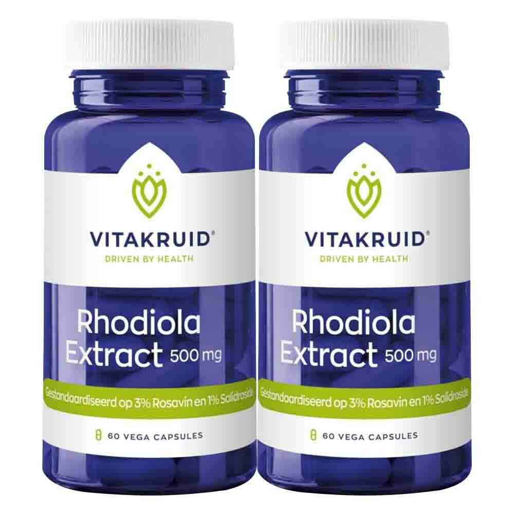 2x Vitakruid Rhodiola Extract 500 mg 60 capsules