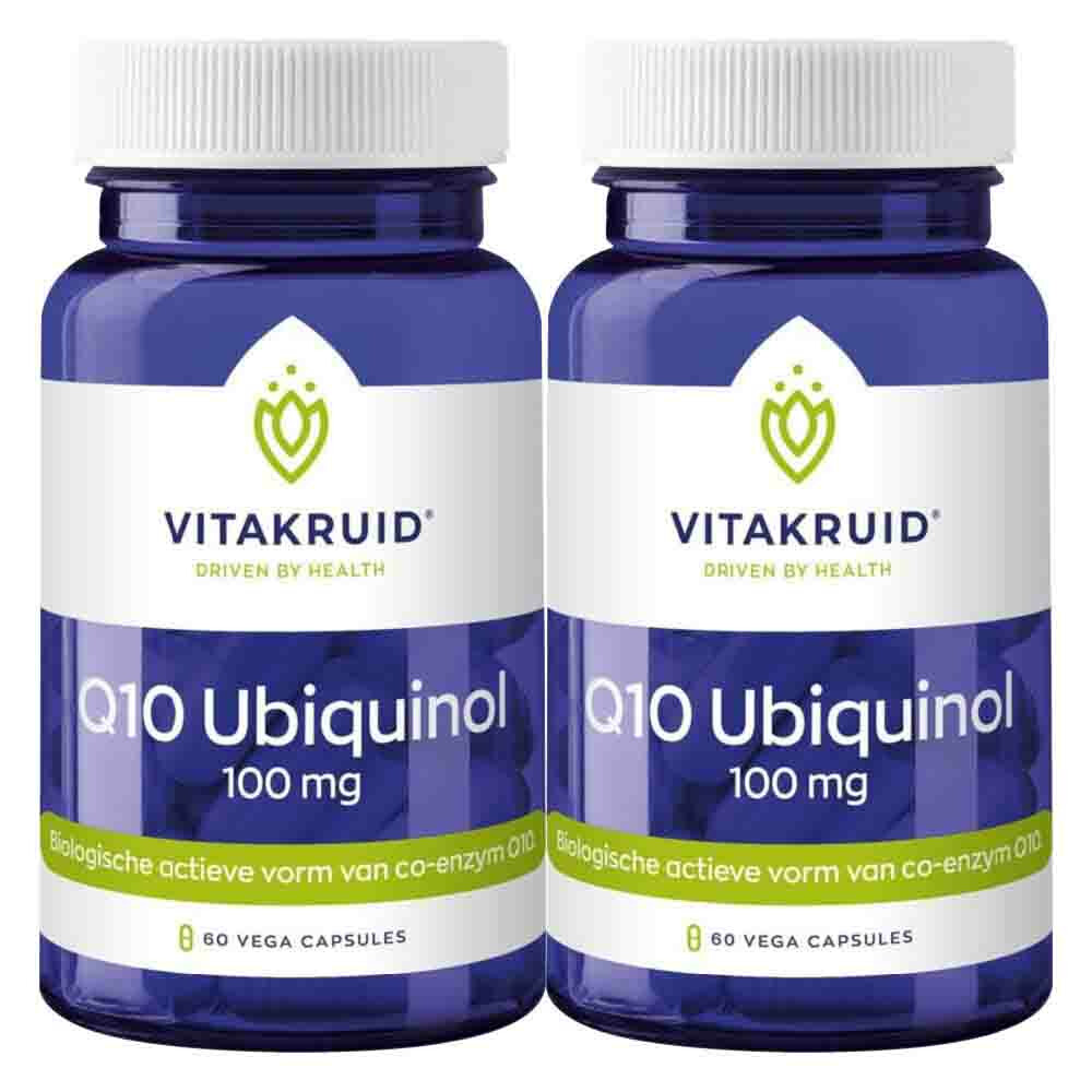 2x Vitakruid Q10 Ubiquinol 100 mg 60 vegacapsules