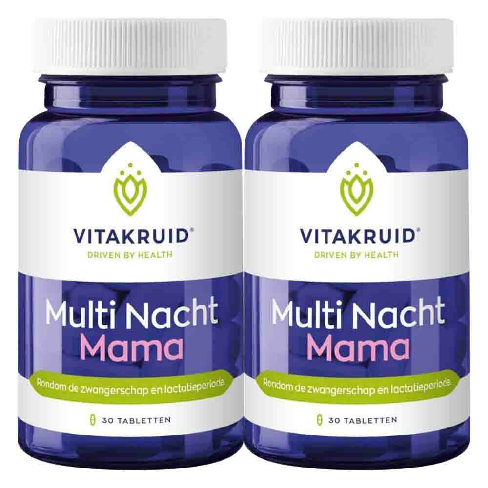 Gratis Verzending: 2x Vitakruid Multi Nacht Mama 30 tabletten