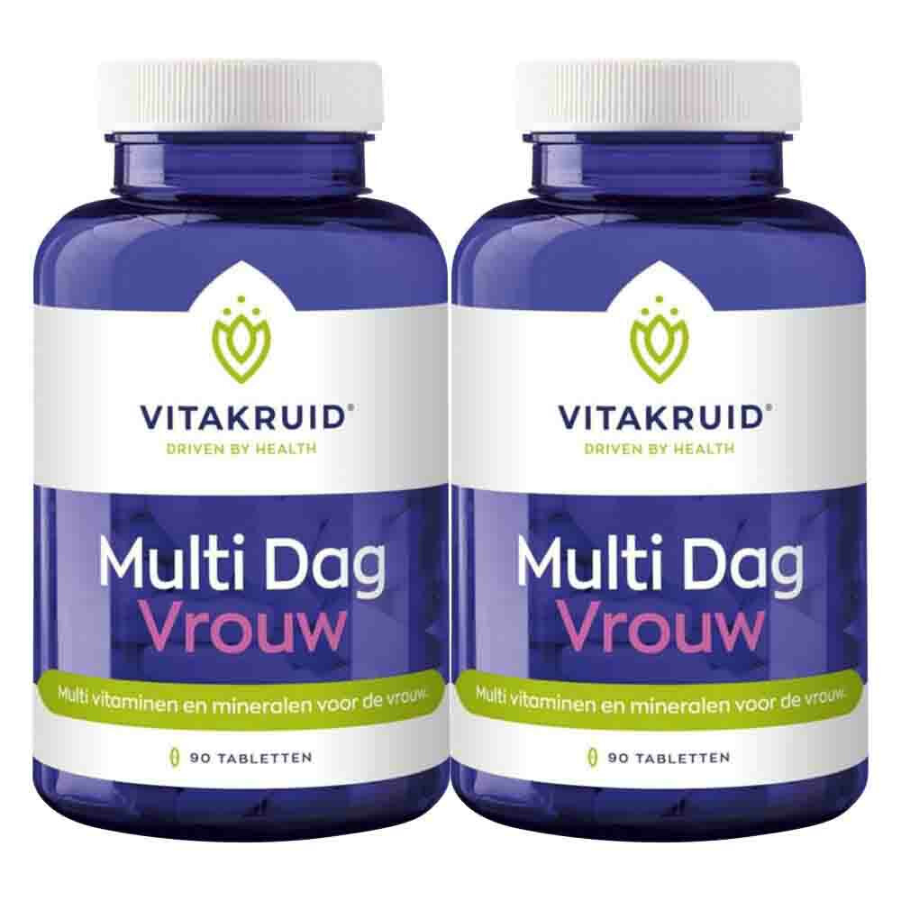 2x Vitakruid Multi Dag Vrouw 90 tabletten