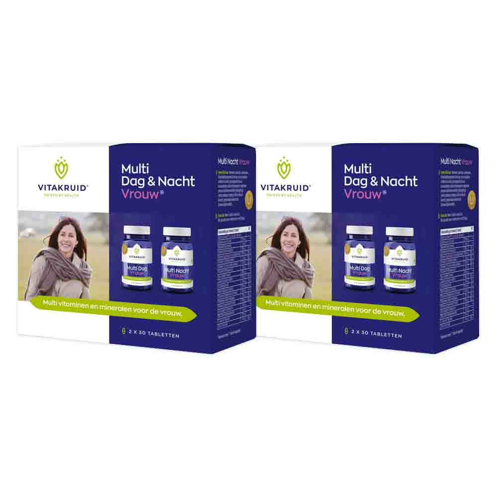 2x Vitakruid Multi Dag Nacht Vrouw 60 tabletten