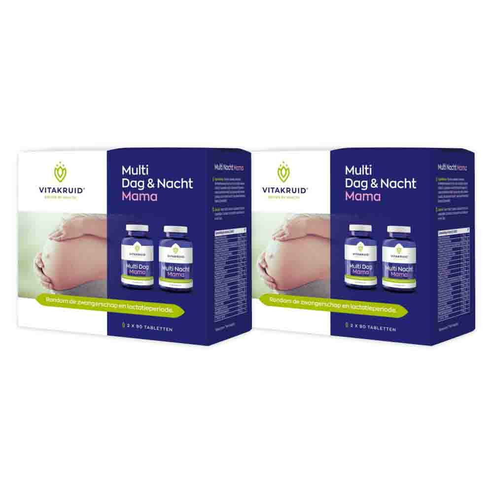 2x Vitakruid Zwangerschap/Mama Multi Dag Nacht 180 tabletten