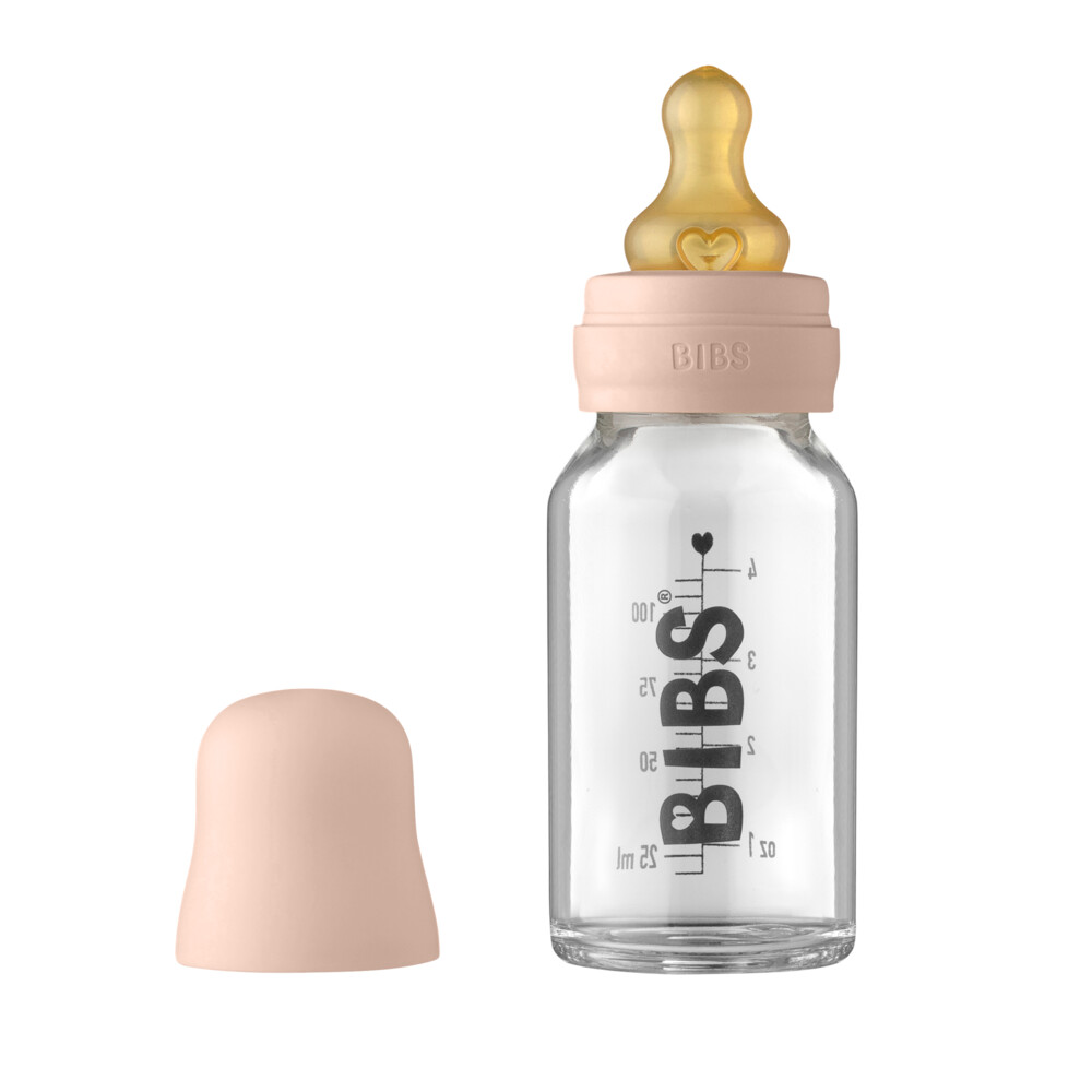 Bibs Glazen Babyfles Complete Set Blush 110 ml