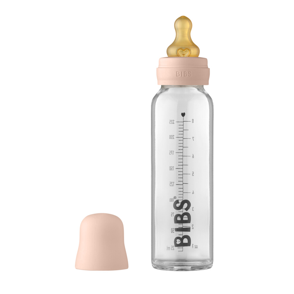 Bibs Glazen Babyfles Complete Set Blush 225 ml