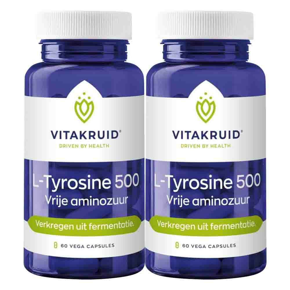 Gratis Verzending: 2x Vitakruid L-Tyrosine 500 60 capsules