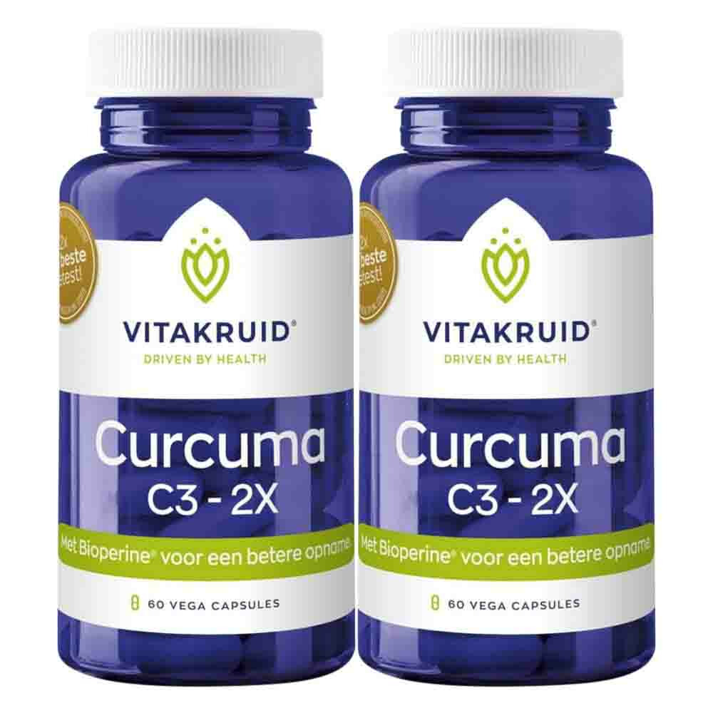 2x Vitakruid Curcuma C3 60 capsules