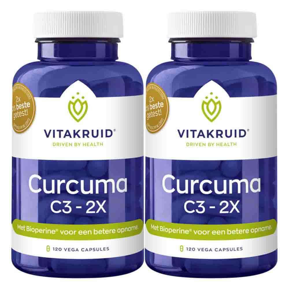 2x Vitakruid Curcuma C3 120 vegacapsules