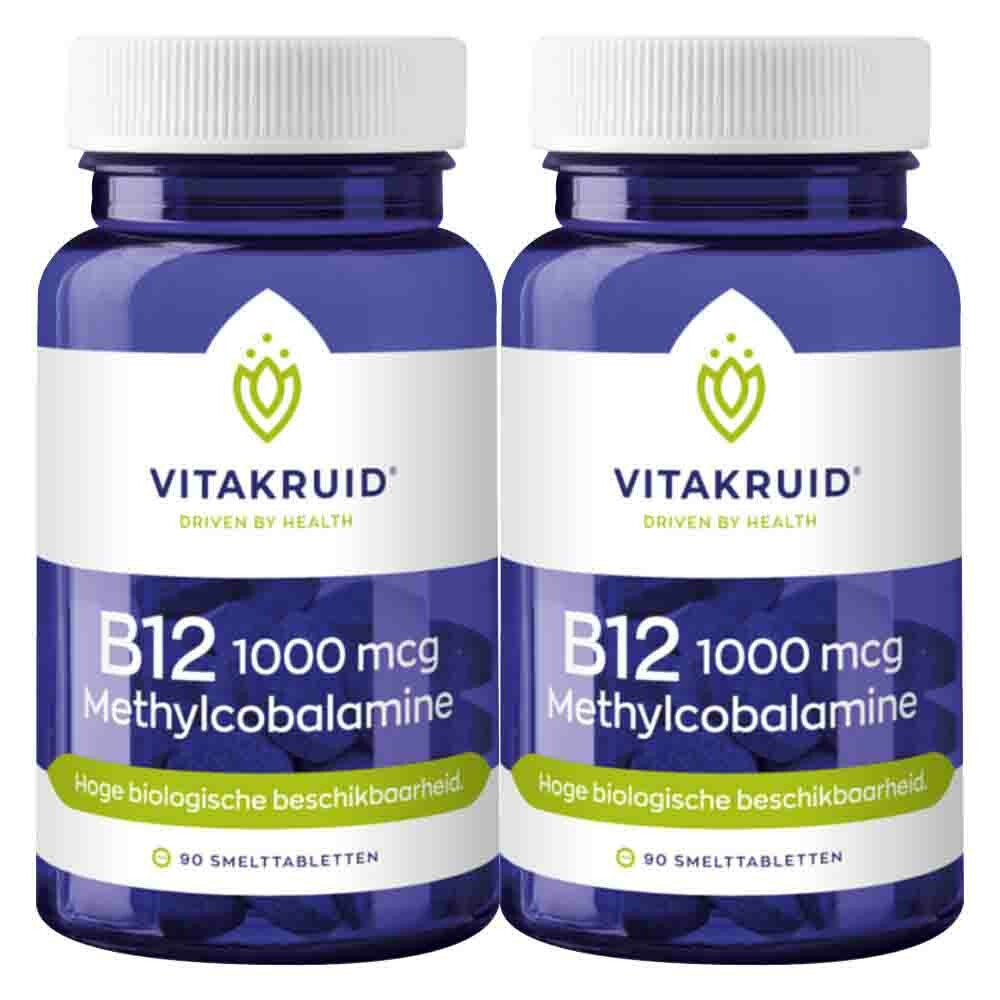 Gratis Verzending: 2x Vitakruid B12 Methylco 1000 Mcg 90 tabletten