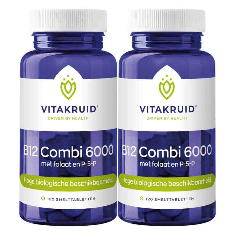 2x Vitakruid B12 Combi 6000 120 tabletten