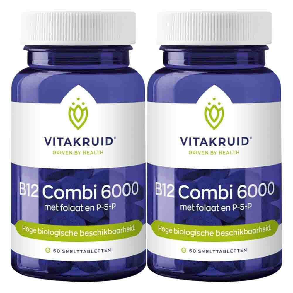 2x Vitakruid B12 Combi 6000 60 tabletten