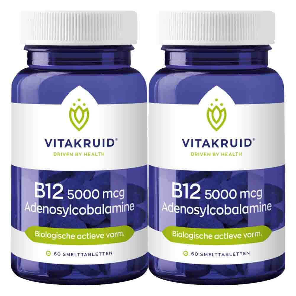 2x Vitakruid B12 Adenosyl 5000 Mcg 60 tabletten