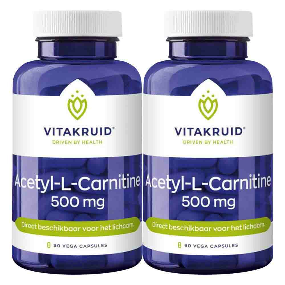 2x Vitakruid Acetyl L-Carnitine 90 vegacapsules