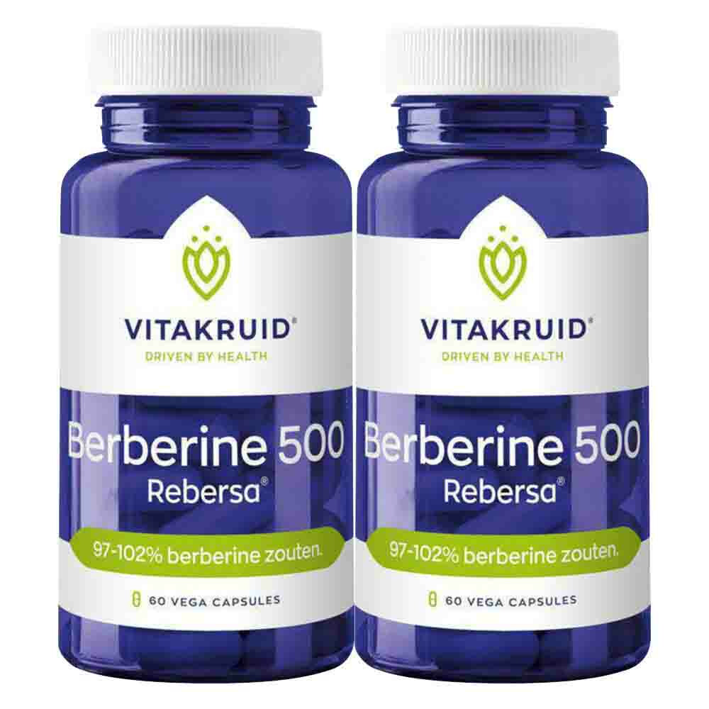 2x Vitakruid Berberine 500 Rebersa 60 vegacapsules