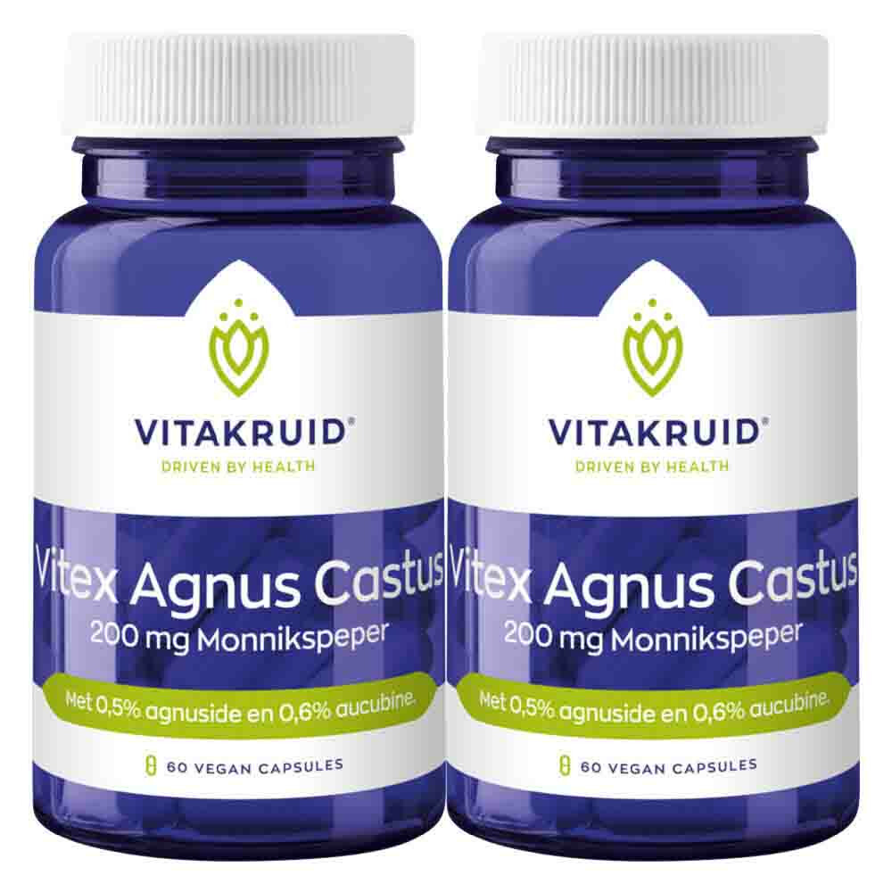 Gratis Verzending: 2x Vitakruid Vitex Agnus Castus 60 vegacapsules