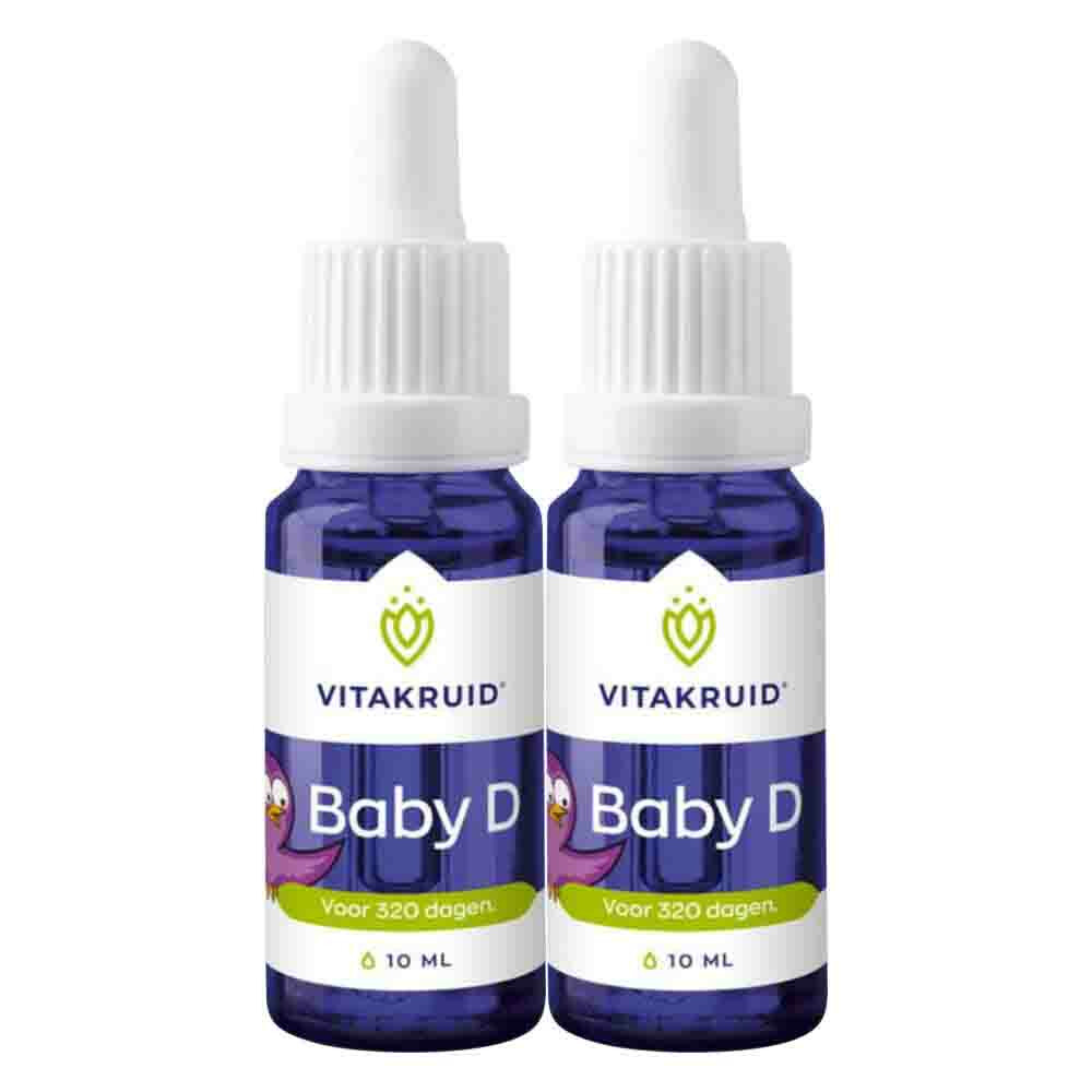 2x Vitakruid Baby Vitamine D 10 ml