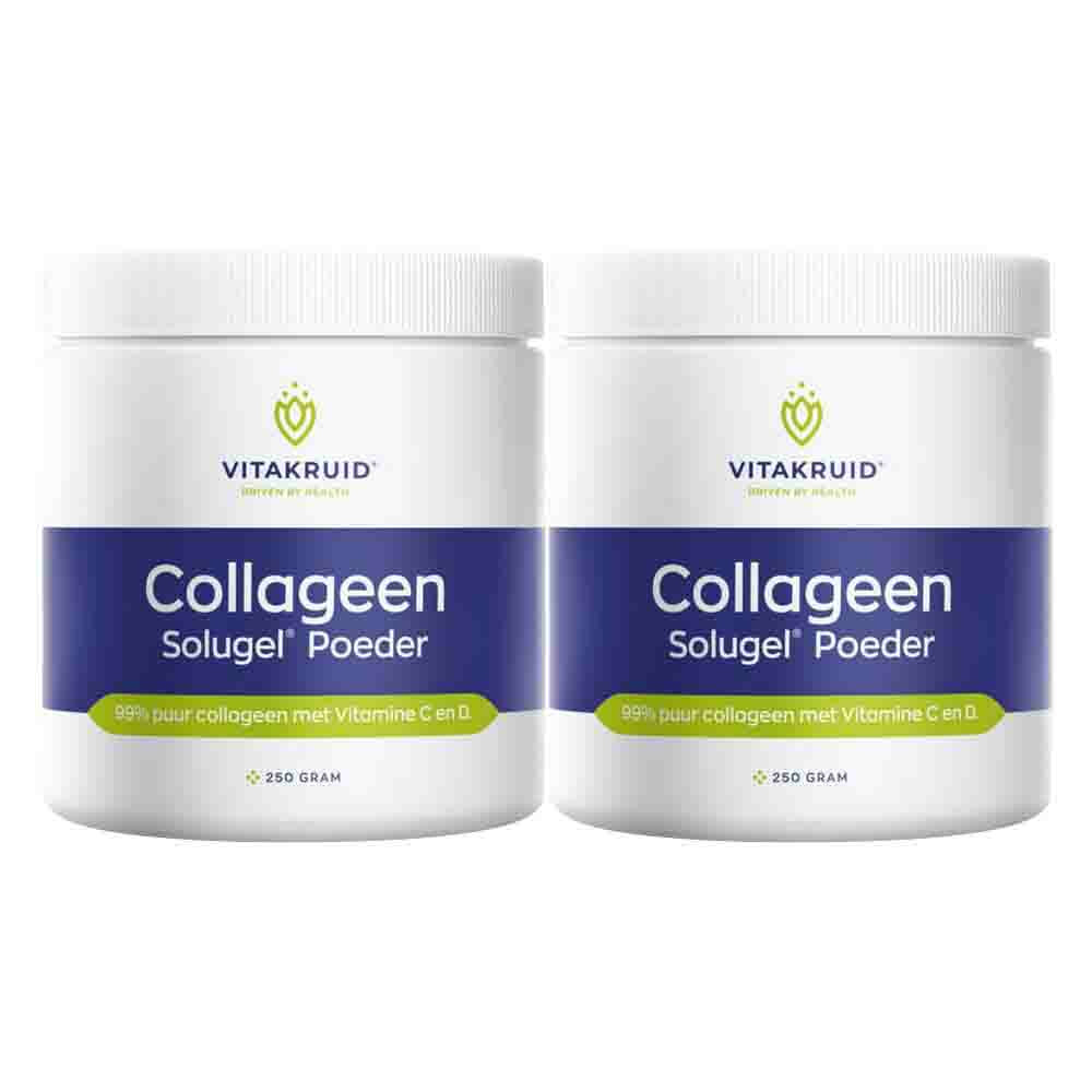 2x Vitakruid Collageen Solugel Poeder 250 gr