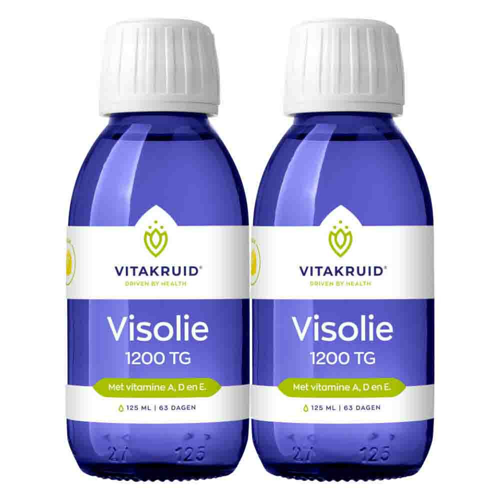 2x Vitakruid Visolie 1200 TG VIT A D E 125 ML