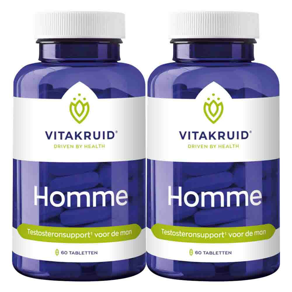 Gratis Verzending: 2x Vitakruid Homme 60 tabletten