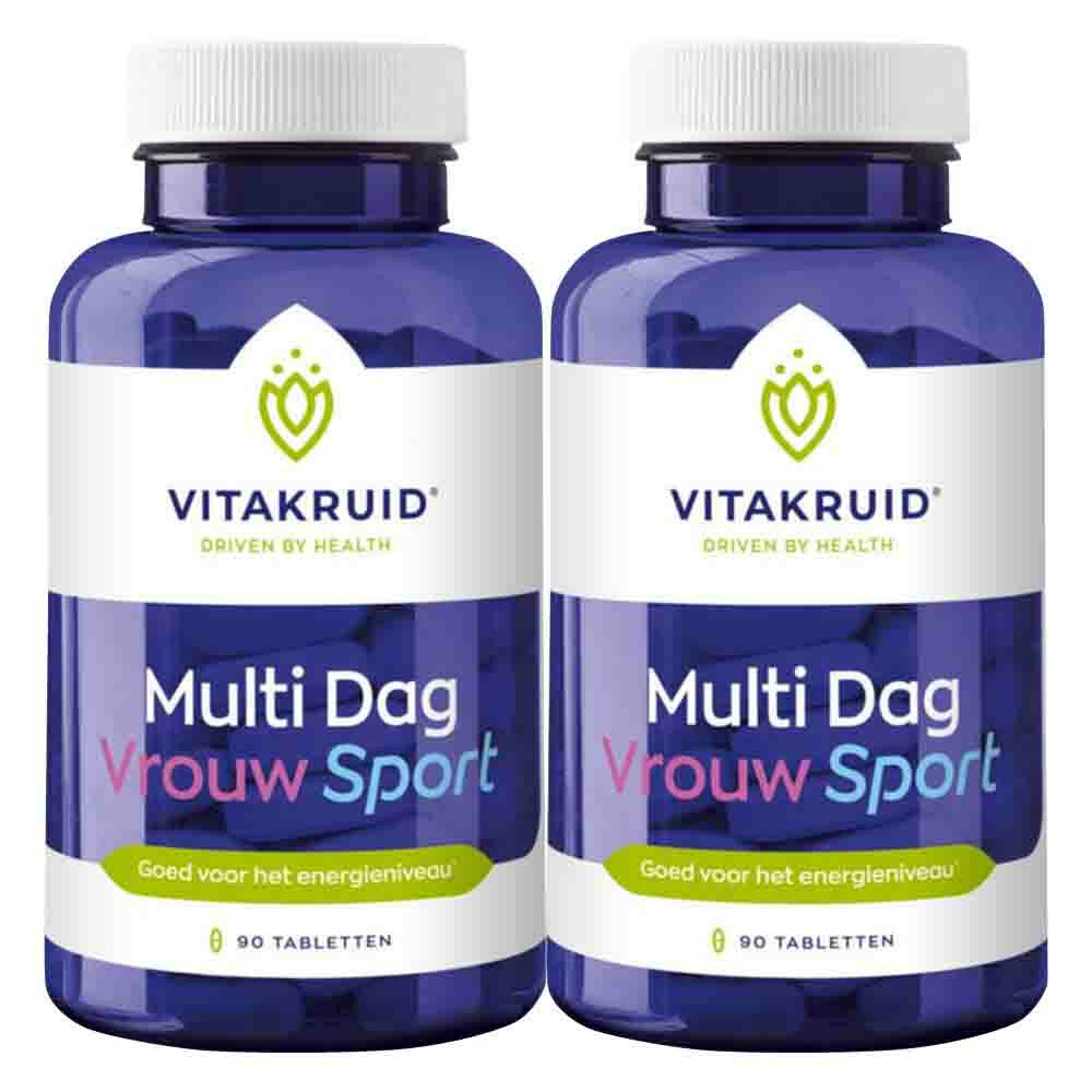 2x Vitakruid Vrouw Sport Multi Dag 90 tabletten