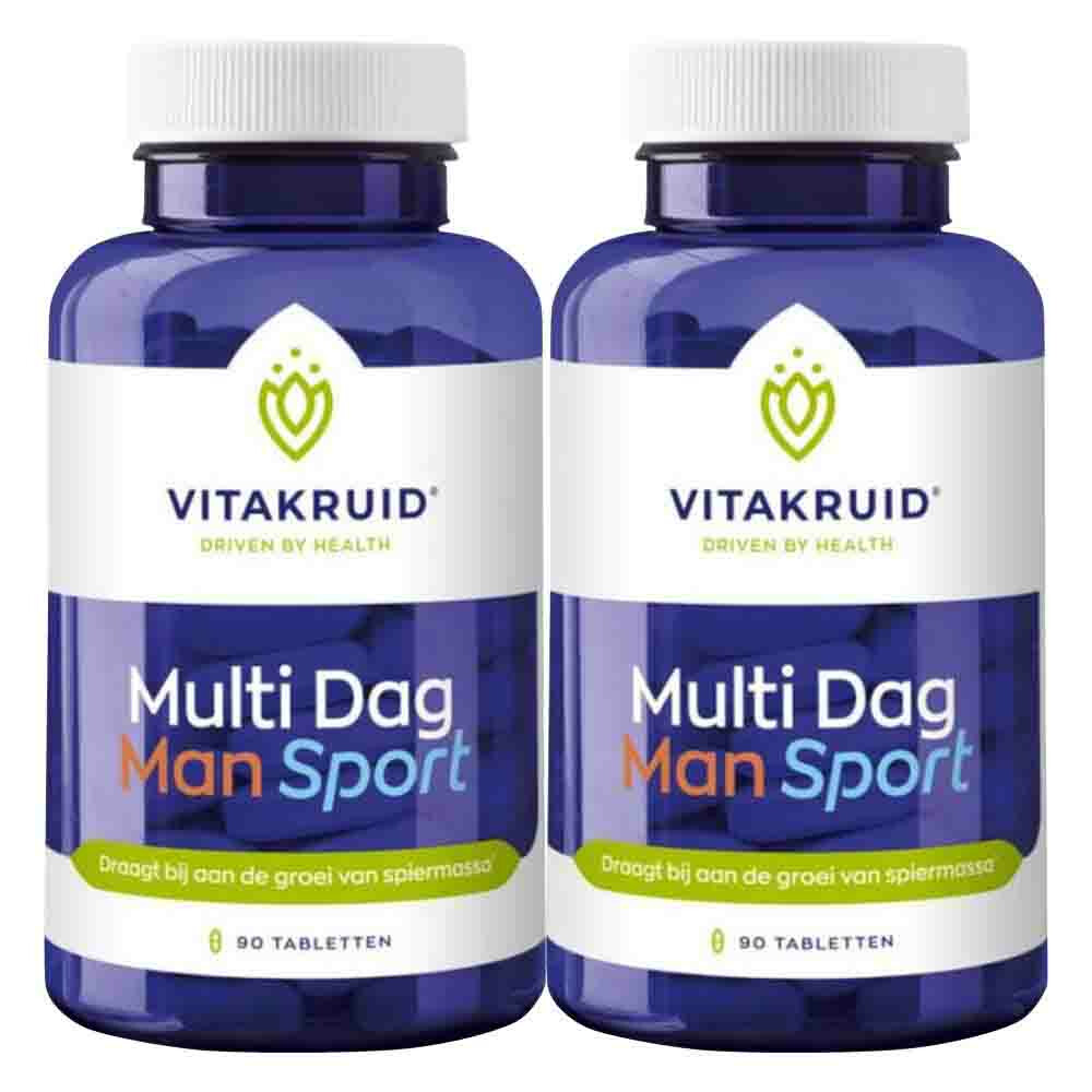 Gratis Verzending: 2x Vitakruid Man Sport Multi Dag 90 tabletten
