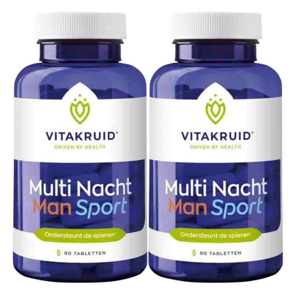 2x Vitakruid Man Sport Multi Nacht 90 tabletten