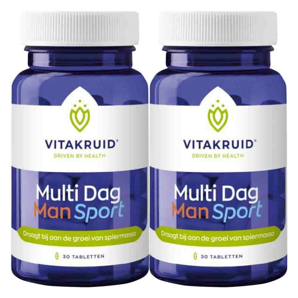Gratis Verzending: 2x Vitakruid Man Sport Multi Dag 30 tabletten