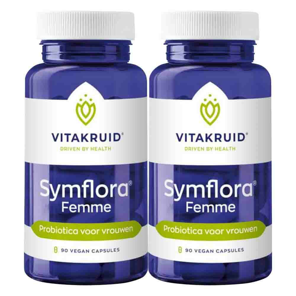 2x Vitakruid Symflora Femme 90 vegacapsules